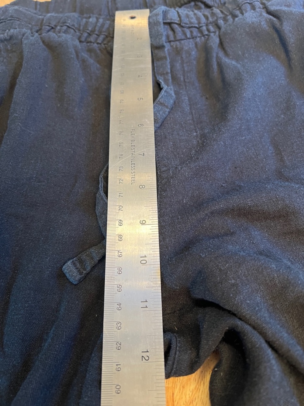 Old Navy Linen/Rayon Blend Wide Leg Draw-string Pants size M - Picture 11 of 16